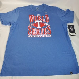 Texas Rangers World Series T Shirt Large 47 - Picture 1 of 8