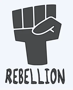 Rebellion fist window decals. (2) Truck window - Picture 1 of 2