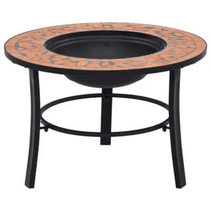 Feuerstelle Mosaik Keramik Terracotta 68 cm - Bild 1 von 9