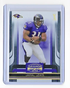 2006 GRIDIRON GEAR JAMAL LEWIS "X" 14/100 - CARD #7 - RAVENS - FREE SHIPPING - Picture 1 of 2