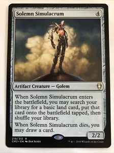 Magic The Gathering Commander Anthology Volumen II Solemne Simulacro 219/312 casi nuevo raro - Imagen 1 de 2