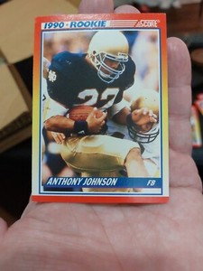 1990 Score Anthony Johnson Rookie Indianapolis Colts #624 *Read* -ZF