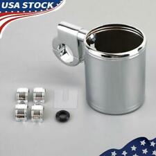 Motorcycle ATV Chrome Cup Holder Fit for 7/8" 1" 1-1/4" Handlebar Universal