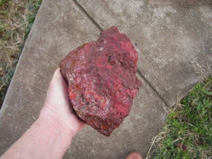 Red Jasper Rough Rock For Cabbing / Display From Chile 5 lbs 5.70 oz - Picture 1 of 6