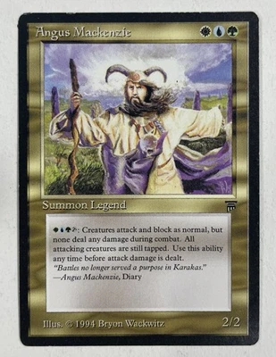 Angus McKenzie Legends MD/LP Moderate/Light Play MTG Magic The Gathering - Image 1 of 2