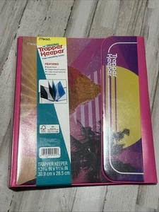 New 80s/ 90s Retro Sunset Style Trapper Keeper 1” Binder Folder by Mead - Picture 1 of 12