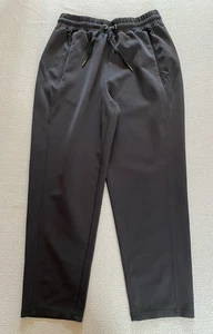 SWEATY BETTY JOGGERS SZ 10 SMALL WOMENS TROUSER BLACK ZIP POCKETS AUTUMN 25” LEG - Picture 1 of 9