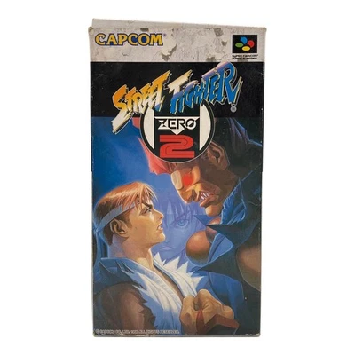 CAPCOM Street Fighter ZERO 2 Super Famicom Boxed Junk Condition JAPAN - Image 1 of 4