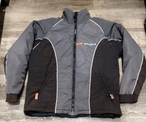 Vintage O'NEAL Racing Motorcycle Jacket XL Black Lined Faded Coat - Picture 1 of 11