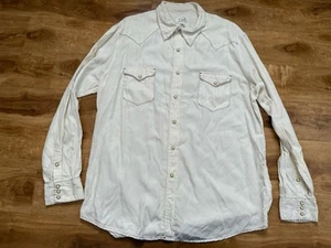 Ryan Michael Shirt Mens XXL Silk Cotton Pearl Snap Western Cowboy Rodeo - Picture 1 of 9