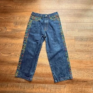VIntage B-Boy MJ Collection Embroidered Denim Womens Sz 10 HIP HOP Y2K - Picture 1 of 12