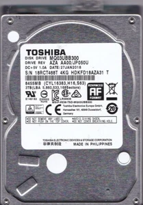 Toshiba MQ03UBB300 AZA AA00/JP050U HDKFD18AZA31 T JAN/2018 3TB 2.5" USB 3.0 8104 - Picture 1 of 5