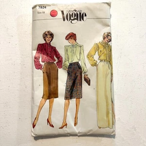 Modello da cucire Vogue molto facile 7824 "taglia 18". Gonna anni 70 circa mai usata vintage - Foto 1 di 3