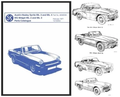 MG MIDGET MkI, II, III – 1961-1974  – WORKSHOP MANUAL - Immagine 1 di 4