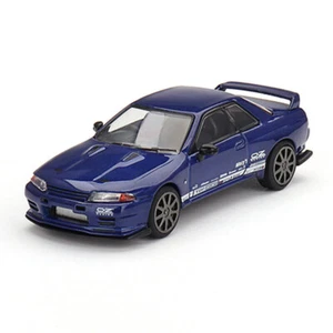 Mini GT 1:64 Nissan Skyline GT-R Top Secret VR32 Blue Metallic RHD MGT00589-P11 - Picture 1 of 5