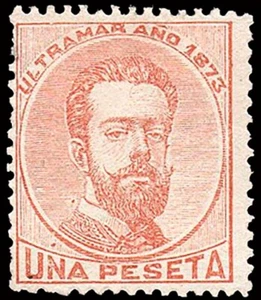 Cuba Esp. - Edi (*) Ant. 27 - 1873 - Amadeo I - 1 Pts. - Imagen 1 de 1