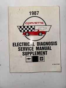 Corvette 1987 manual de servicio de diagnóstico eléctrico suplemento ST-364-87 libro de tienda - Imagen 1 de 10