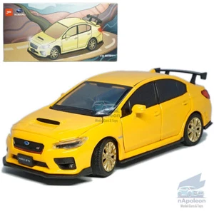 1:32 Subaru Impreza WRX STI Model Car Diecast Vehicle Collection Kid Gift Yellow - Imagen 1 de 12