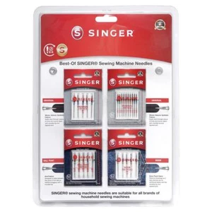 Singer Best-Of Nähmaschinen Nadel-Set (4 Blister/ 25 Nadeln) Singer Nähmaschine - Bild 1 von 1