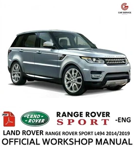 RANGE ROVER SPORT L494 2014/2019 WORKSHOP MANUAL REPAIR SERVICE WIRING DIAGRAMS - Picture 1 of 6