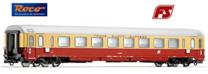 Roco 45640, FS "TEE" Carrozza 1^ Cl. Gran Confort '70 a salone Logo FS inclinato - Foto 1 di 2