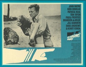 In Harms Way ORIGINAL US Mounted Lobby Card Kirk Douglas Otto Preminger