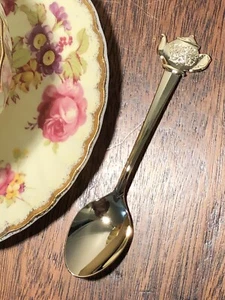 Cuchara de tetera chapada en oro HIC 666G, 4,5 pulgadas - Imagen 1 de 4
