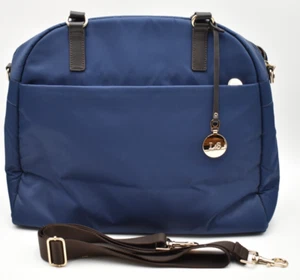 Lo & Sons marineblau Nylon & Leder gepolsterte Arbeitstasche Laptoptasche Einzelhandel 378 $ - Bild 1 von 20