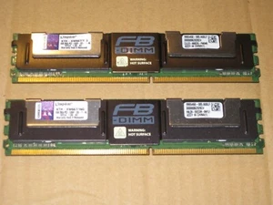 2x KINGSTON KTH-XW667/16G (8GB) PC2-5300F 8GB(16GB Total) 2Rx4 FOR FBDIMM SERVER - Picture 1 of 3