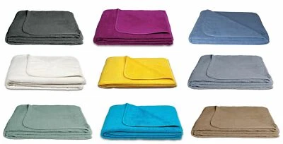 Frotteedecke Tagesdecke Sommerdecke softig weich 100% Baumwolle 150x200 cm  - Bild 1 von 4