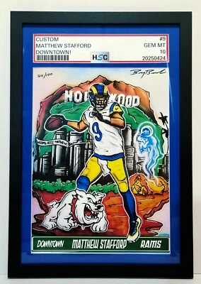 CENTRO LAJEADO!  Edição Limitada /100 - Obra de Arte - MATTHEW STAFFORD RAMS - Imagem 1 de 4