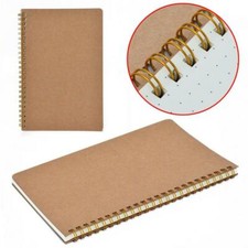 A5 100pages Bullet Journal Notebook Hardcover Cardboard Grid Dotted Spiral Diar