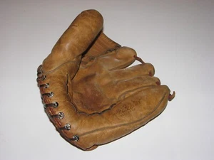 Vintage Antique Bob Feller JC Higgins 1688 Leather Baseball Glove 10" - Picture 1 of 4