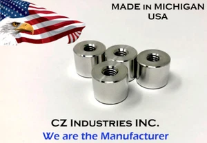 5/16-18, 5/16 - 18 / 0.5" LONG 6061T6 ALUMINUM WELD ON BUNGS QTY: 4 / STAND-OFF - Picture 1 of 2