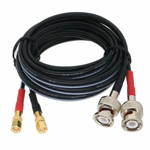 Dual Cable BNC M to Subvis F 2FT~10M For Ultrasonic Flaw Detector Accelerometer - Picture 1 of 3