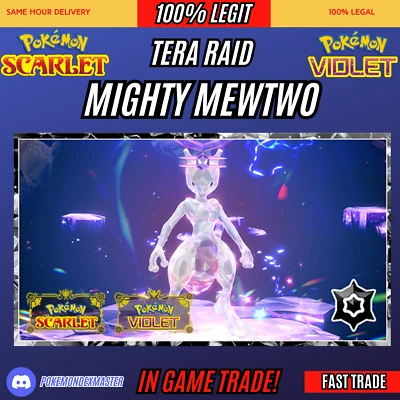 Pokemon Scarlet And Violet ✨ Mighty Mewtwo w/ Mightiest Mark ✨Unrivaled ✨ - Image 1 of 3