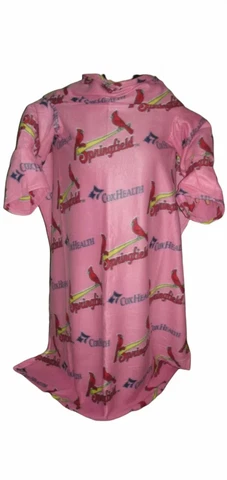 Springfield CARDINALS Pink SNUGGIE Sleeves Blanket St Louis AA Team Minor SGA Cover