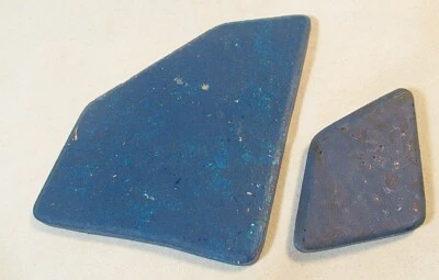 Blue Tile Display Bases TWO (2) for Figurine or Candle Stand - Image 1 of 2