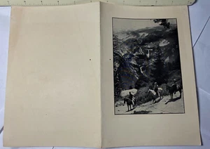 YOSEMITE AHWAHNEE MENU Nov 1 37 5.5x8-.5" Ansel Adams Glacier Point - Picture 1 of 2
