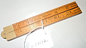 Stanley No. 61 Holzarbeiter Buchsbaum & Messing 24" Holzlineal, USA - Bild 1 von 5