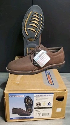 Zapatos de golf Reebok DMX Trac Comfort Buck para hombre talla 8M marrón sin clavos 14-61806 NUEVO Foto 1 de 4