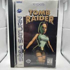 Tomb Raider (Sega Saturn, 1996) Complete with Manual & Case! Registration card!