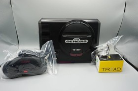 SEGA Genesis MK-1601 Black - Tested/Working - Bundle w/ Cords and Games-4a6d