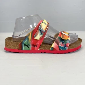 Papillio Birkenstock Sydney Sandalen Damen 6 Mehrfarbig Kork Pantoletten Schnalle Schuhe - Bild 1 von 10