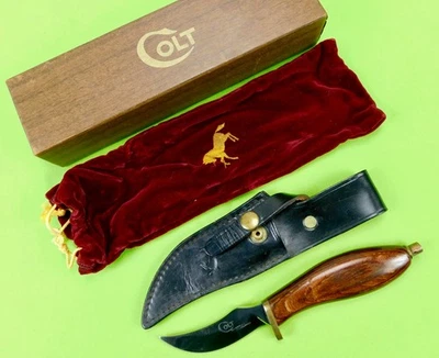 Vintage Colt British Sheffield Made Hunting Knife w/ Sheath Box - Image 1 of 4