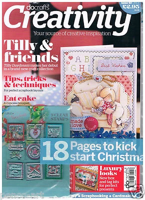 Docrafts creativity magazine 40 July 2013 Tilly Daydream + free Christmas stamps