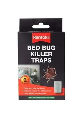 Pack Of 2 Rentokil Bed Bug Pest Killer Traps • 4.09£