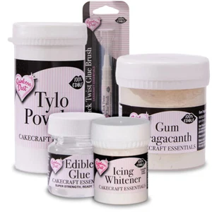 Edible Glue Tylo Powder Gum Tragacanth Whitener Cake Decorating Rainbow Dust - Picture 1 of 9