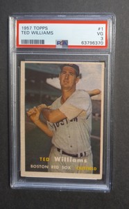 1957 Topps - #1 Ted Williams - PSA 3 VG