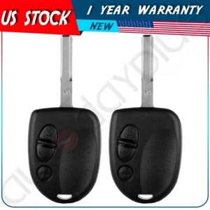 2 Remote Car Key Shell for Pontiac GTO 2004 2005 2006 QQY8V00GH4001 3 Buttons - Picture 1 of 4